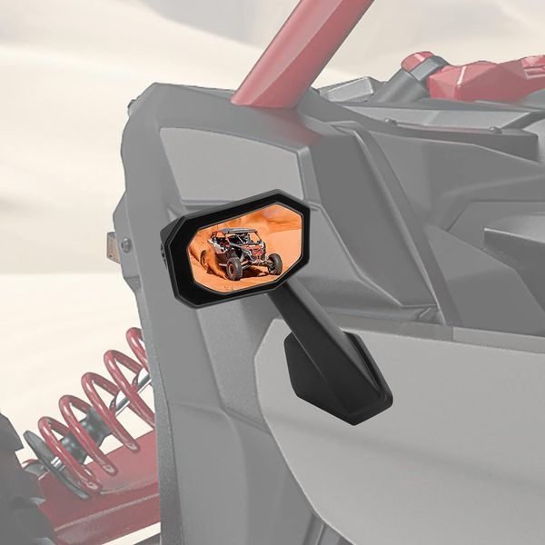 Дзеркала бокові на двері для BRP Can-am Maverick X3, Kemimoto B0106-07401BK, 715004236 B0106-07401BK фото