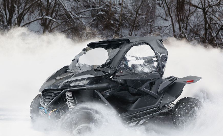 Верхні м'які вікна на двері для CFMoto ZForce 1000 2020+/CFMOTO ZFORCE 950 2020+, Kemimoto B0110-09401BK B0110-09401BK фото