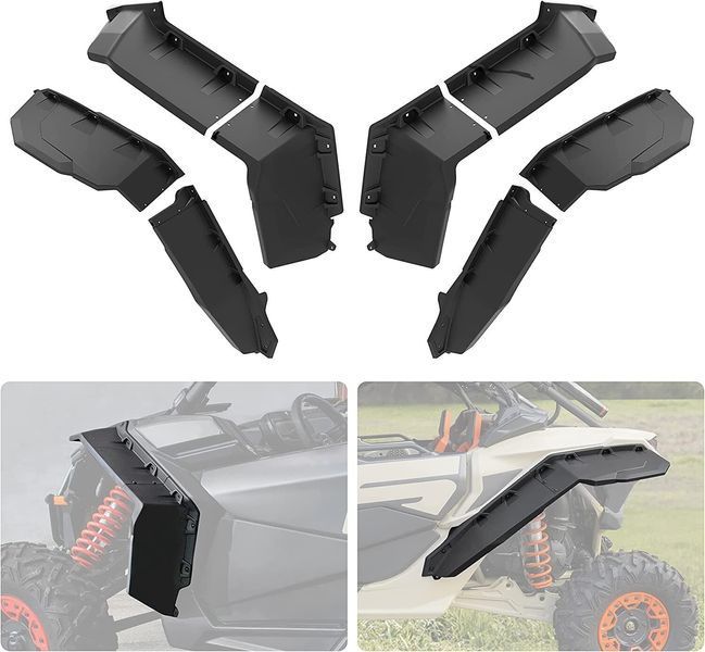 Розширювачі арок широкі для BRP Can-Am Maverick X3, Kemimoto B0103-00202BK, 715002973 B0103-00202BK фото