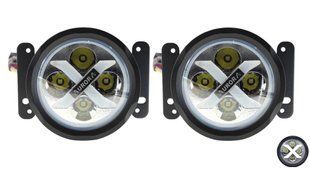 Aurora ALO-R4T3-PW-F LED фара (2шт.) 10см 40W &ndash; дальнього світла, DRL&ndash;білий, врізна установка, світлодіодна кругла з денним ходовим вогнем ALO-R4T3-PW-F-1PCS-NO фото