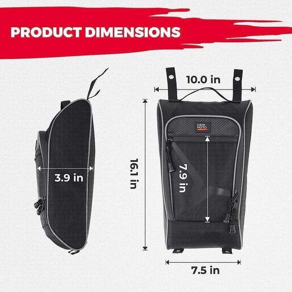 Сумка між сидіннями для CFMoto ZForce 1000 Sport 2020+/ZFroce 950 2020+, Kemimoto B0113-12501BK B0113-12501BK фото