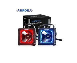 Aurora ALO-D3T-2-P23Q LED фара (2шт.) 7,6см 30W &mdash; дальнього світла (Spot), світлодіодна квадратна фара з (DRL) денним ходовим вогнем &ndash; RGB ALO-D3T-2-P23Q-1PCS-NO фото