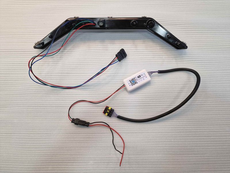 Центральний габаритний ліхтар, денні ходові вогні RGB для Polaris RZR PRO XP/RZR PRO R/RZR Turbo R, Kemimoto заміна 2884346 B0801-00302CL фото