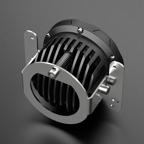 Aurora ALO-R4T3-PG-F LED фара (2шт.) 10см 40W &ndash; дальнього світла, DRL&ndash;зелений, врізна установка, світлодіодна кругла з денним ходовим вогнем ALO-R4T3-PG-F-1PCS-NO фото
