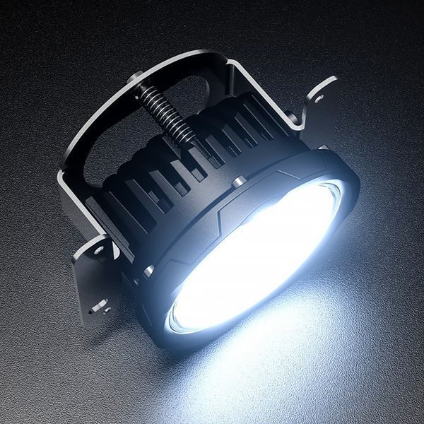 Aurora ALO-R4T3-PG-F LED фара (2шт.) 10см 40W &ndash; дальнього світла, DRL&ndash;зелений, врізна установка, світлодіодна кругла з денним ходовим вогнем ALO-R4T3-PG-F-1PCS-NO фото
