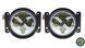 Aurora ALO-R4T3-PG-F LED фара (2шт.) 10см 40W &ndash; дальнього світла, DRL&ndash;зелений, врізна установка, світлодіодна кругла з денним ходовим вогнем ALO-R4T3-PG-F-1PCS-NO фото 1