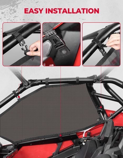 Захисні сітки на двері для Polaris RZR PRO XP/RZR PRO R, Kemimoto B0102-00501BK B0102-00501BK фото