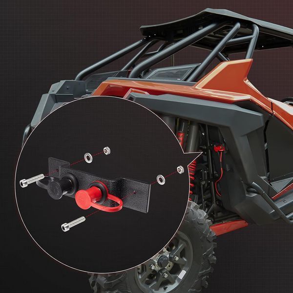 Комплект для перенесення клем акумулятор для BRP Can-Am Maverick X3 та інших UTV, Kemimoto B0401-00701BK B0401-00701BK фото