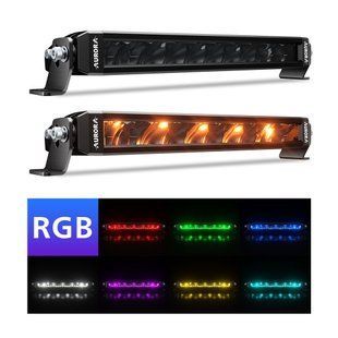 Aurora ALO-S6D1-10-R5Q &mdash; LED балка 30см 50W водійського світла (Driving Beam), з (DRL) денним ходовим вогнем &ndash; RGB ALO-S6D1-10-R5Q-NO фото