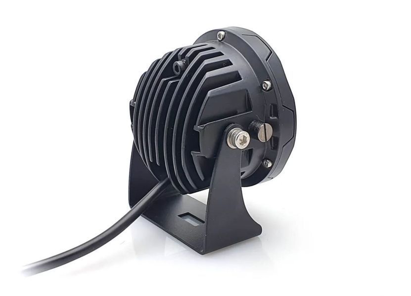 Aurora ALO-R4T3-PR LED фара (2шт.) 10см 40W &ndash; дальнього світла, DRL&ndash;червоний, світлодіодна кругла з денним ходовим вогнем ALO-R4T3-PR-1PCS-NO фото